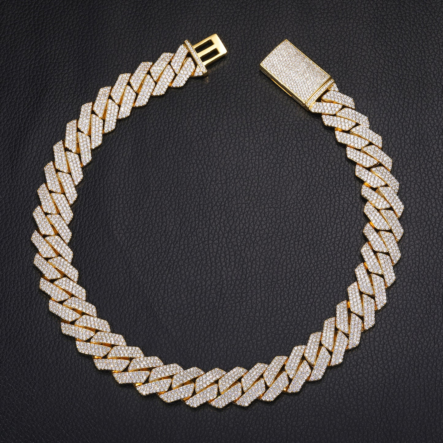 3 Row prong set Cuban link 20mm Big Boy !