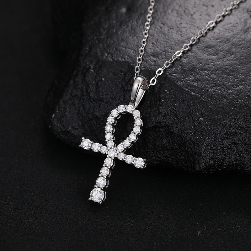 Gradual Ankh tennis pendant