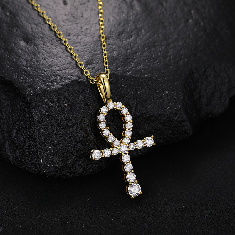 Gradual Ankh tennis pendant