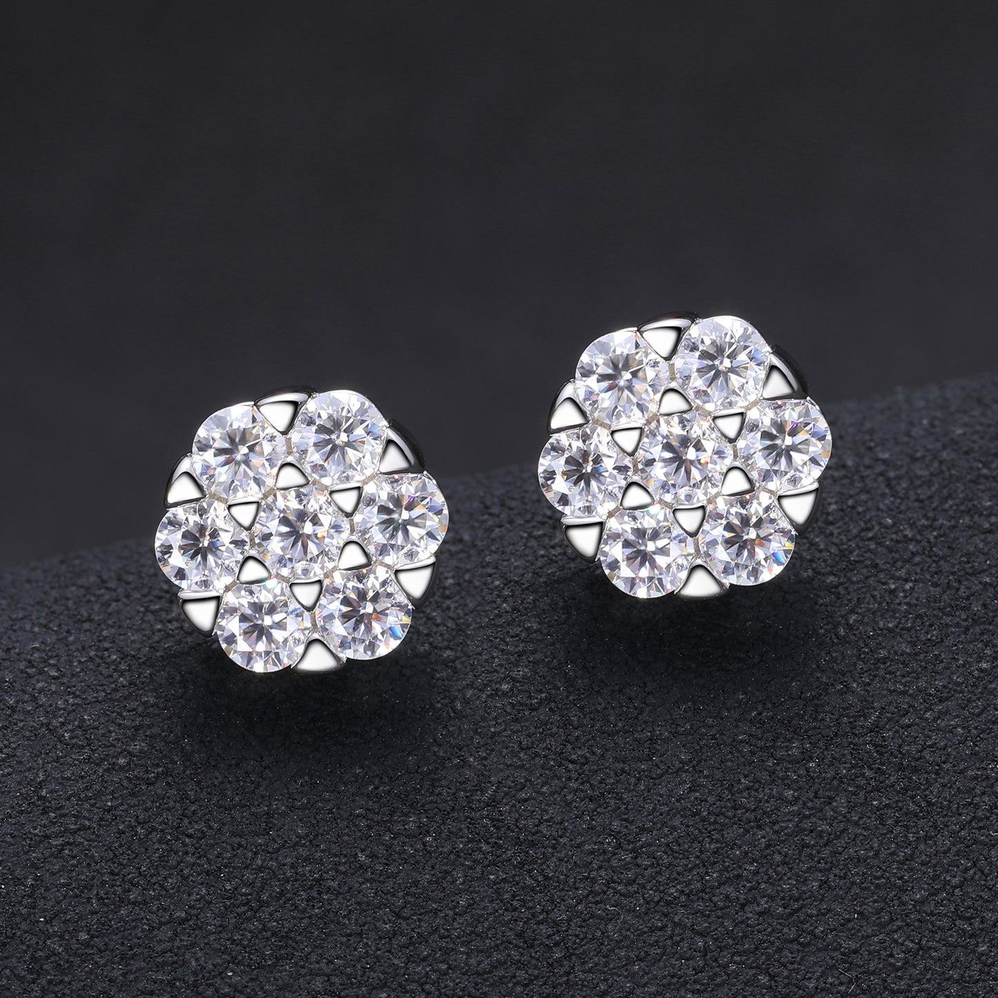 Flower set Earrings 6mm