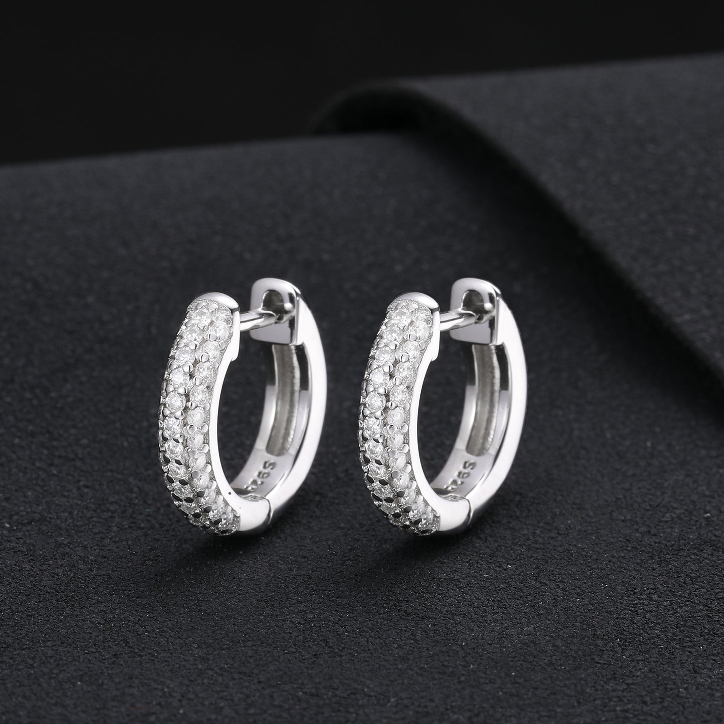 3 Row hoop earrings