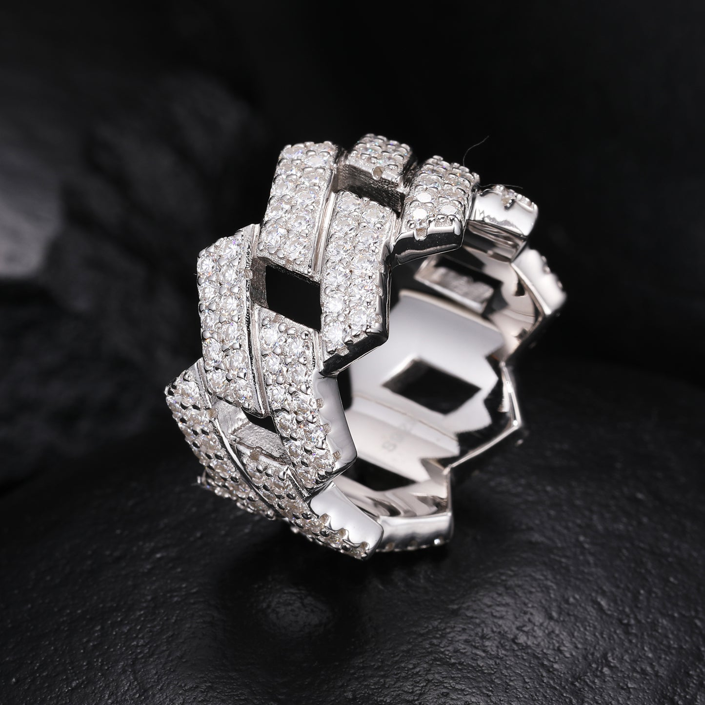 Cuban link ring