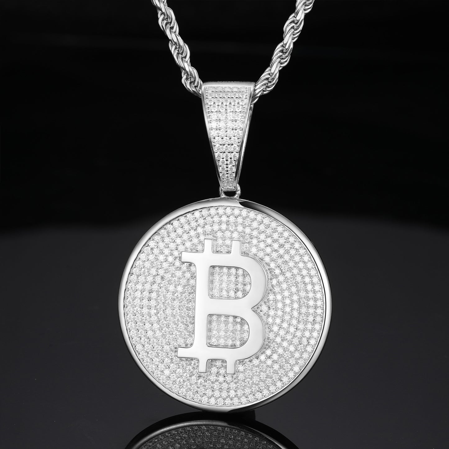 Bitcoin Pendant 10k Solid Gold