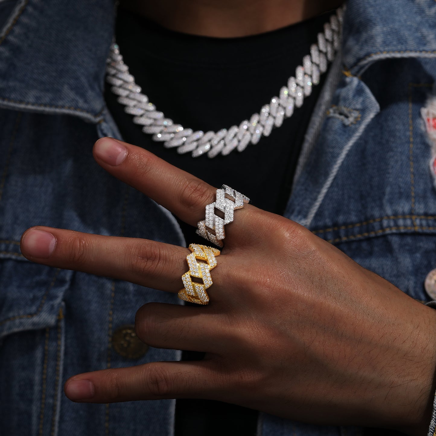 Cuban link ring