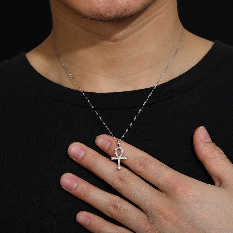 Gradual Ankh tennis pendant