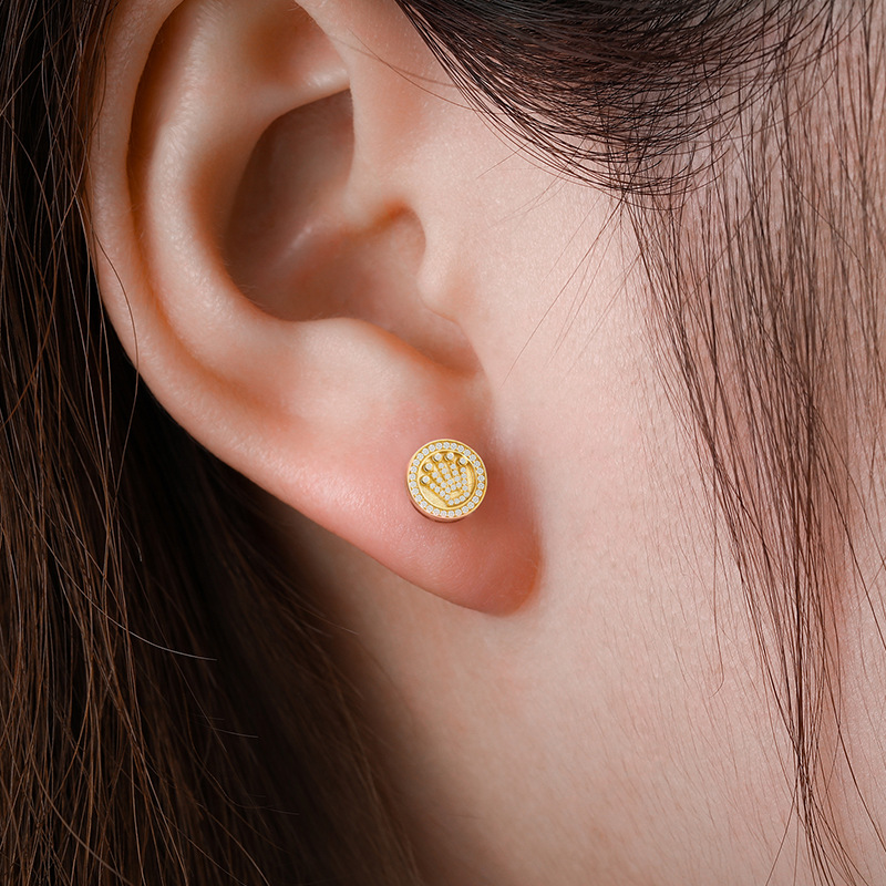 Queen and King Crown Earrings