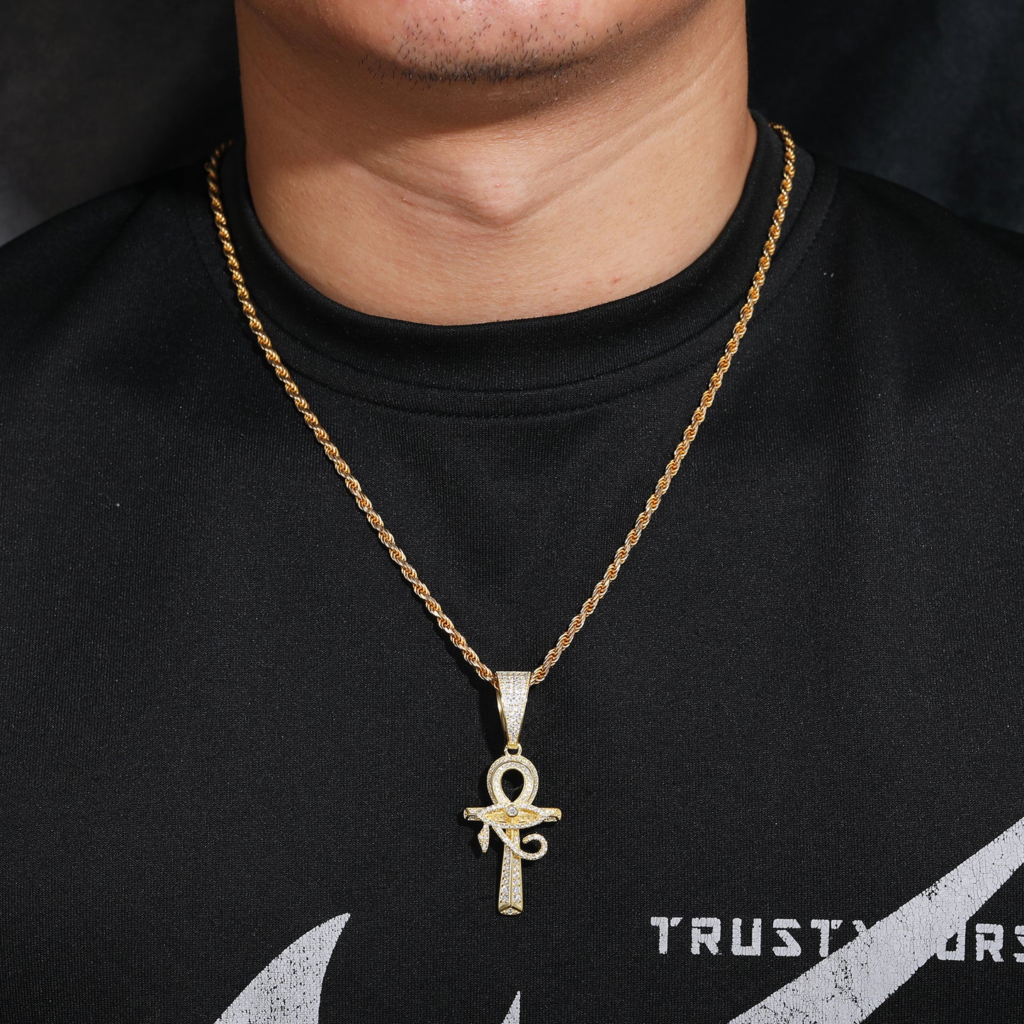 Eye of Horus Ankh pendant