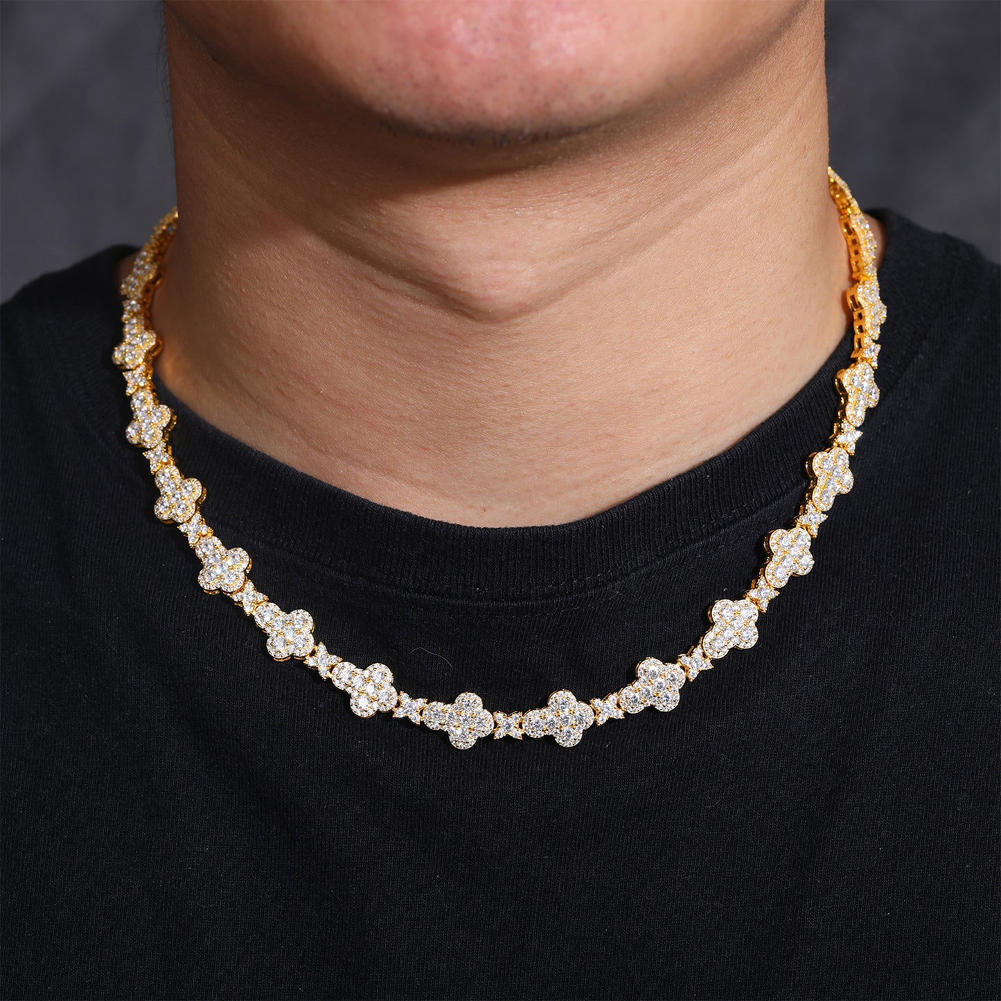 Cross style Tennis Chain/Bracelet 10mm