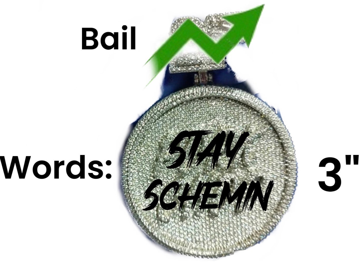 Custom 3" x 3" Round pendant