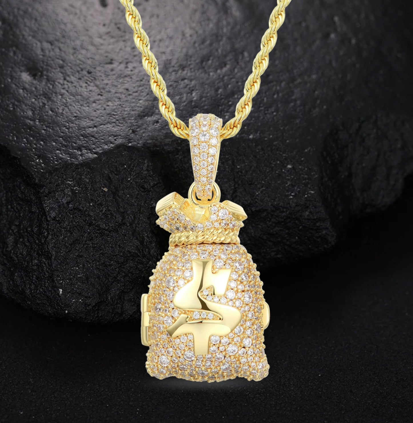 3D Money Bag Pendant