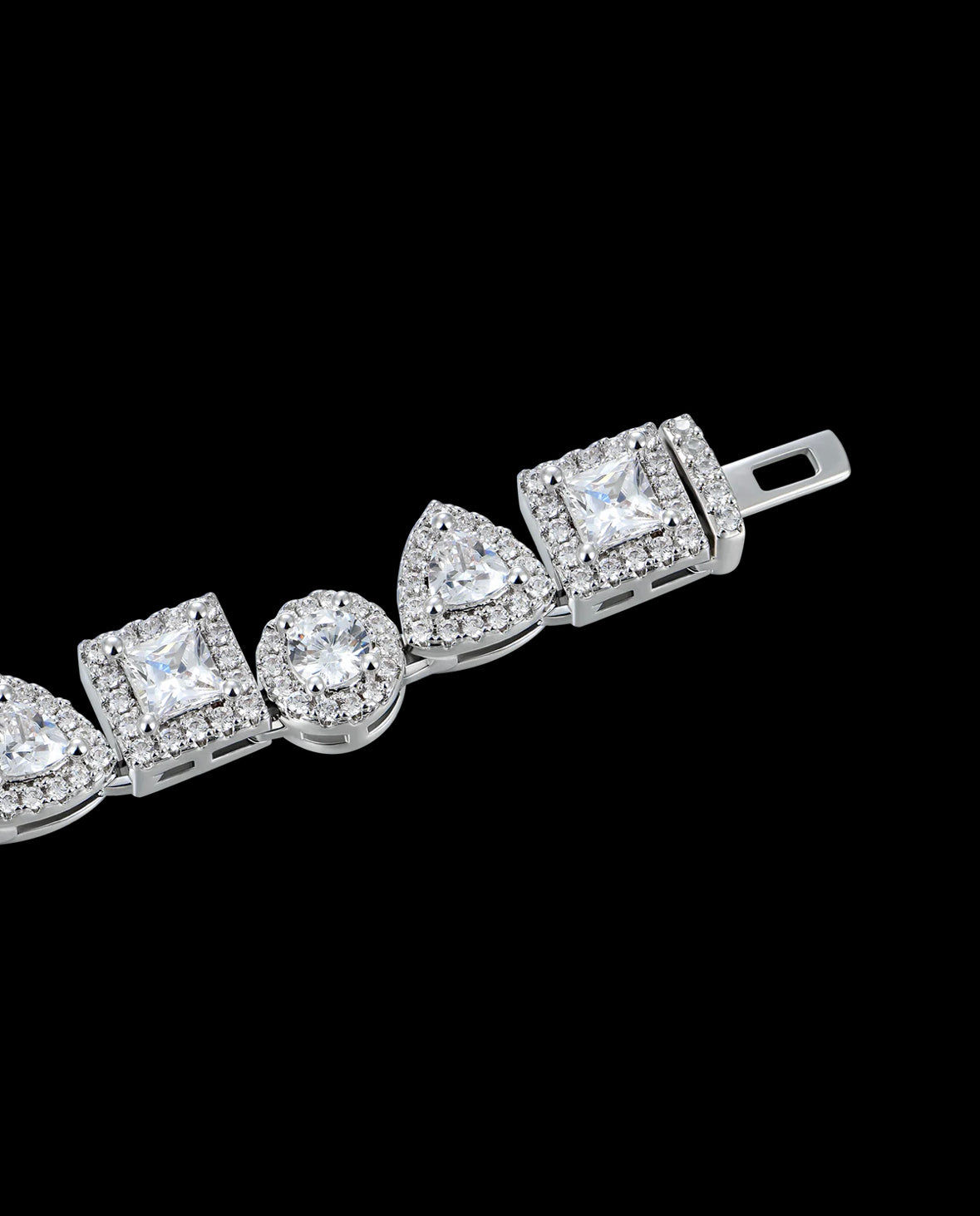 Mixed clustered Tennis Bracelet