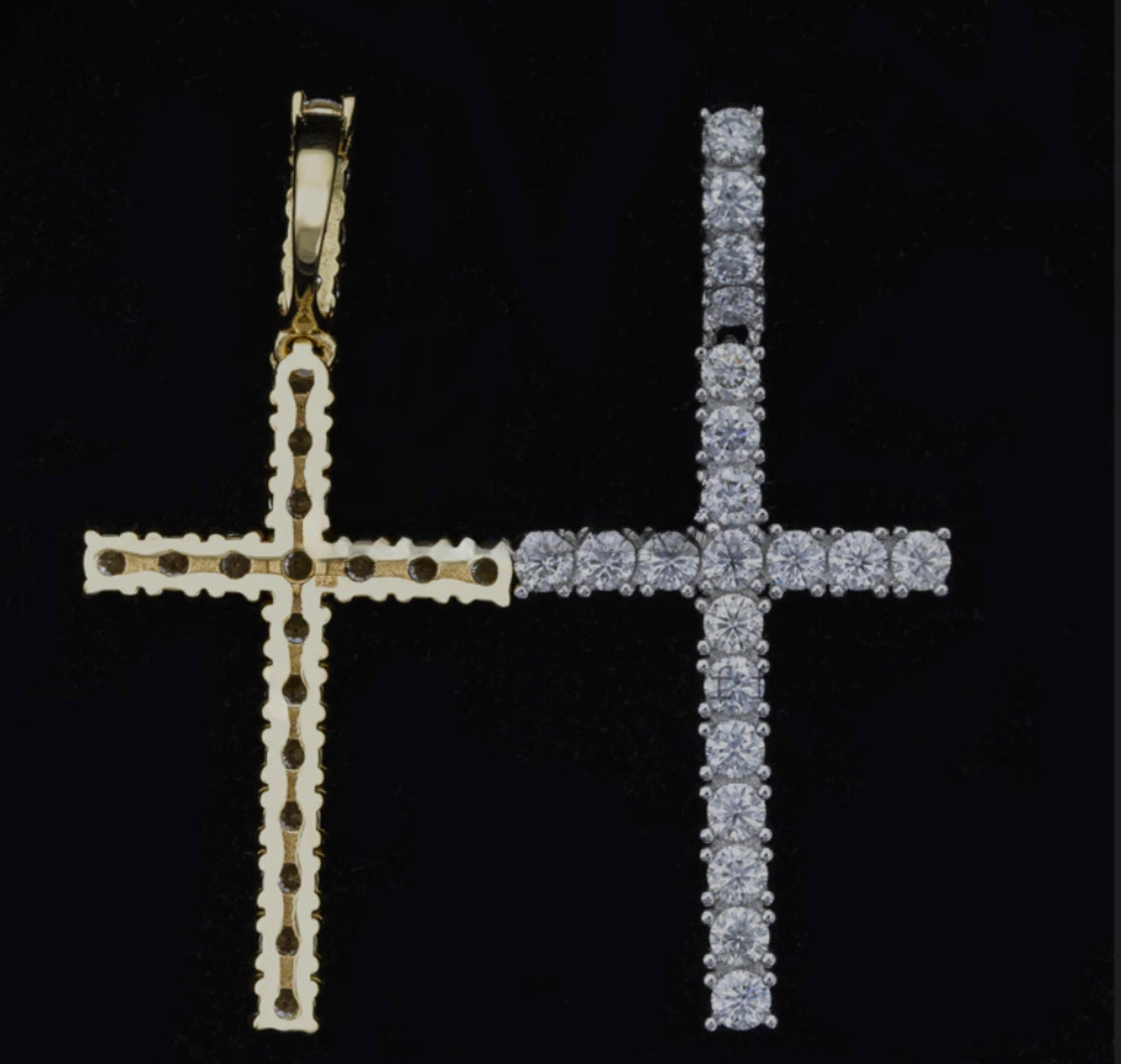 Tennis cross pendant