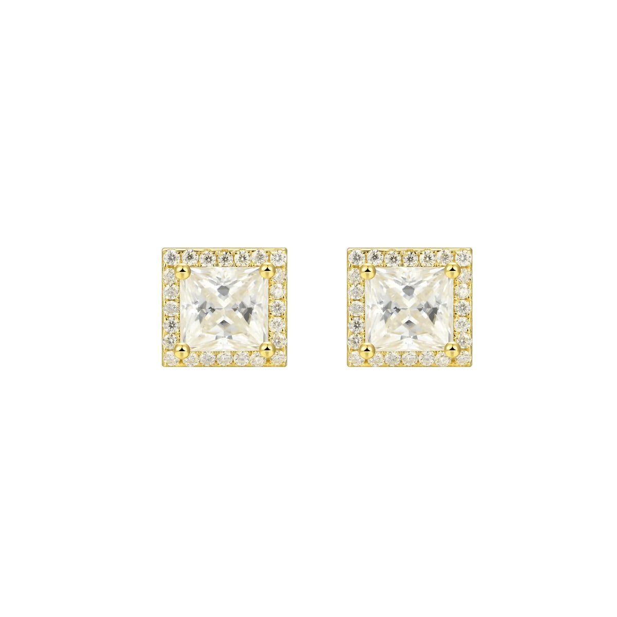 Princess Cut Stud earrings