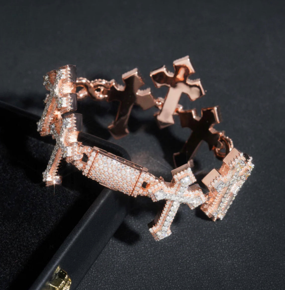 Infinity cross bracelet