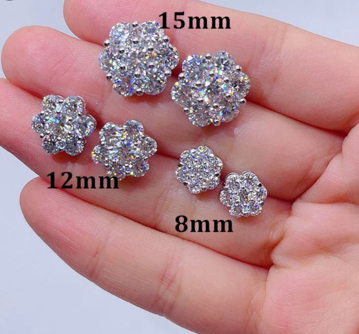 Flower Set Studs 8-15mm