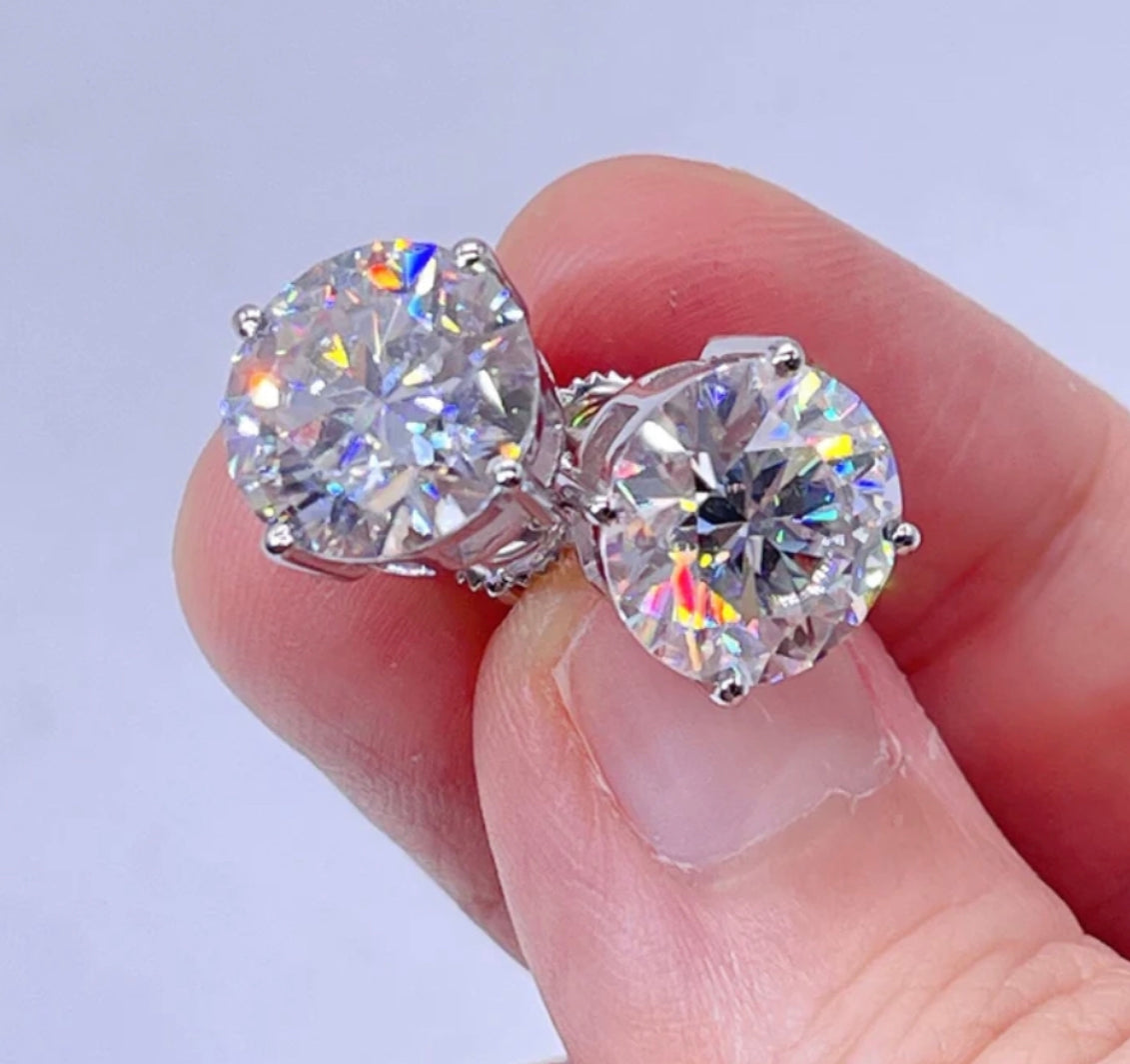 Solitaire Vvs1 earrings