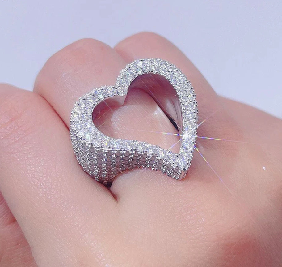 Open Heart Ring For Women
