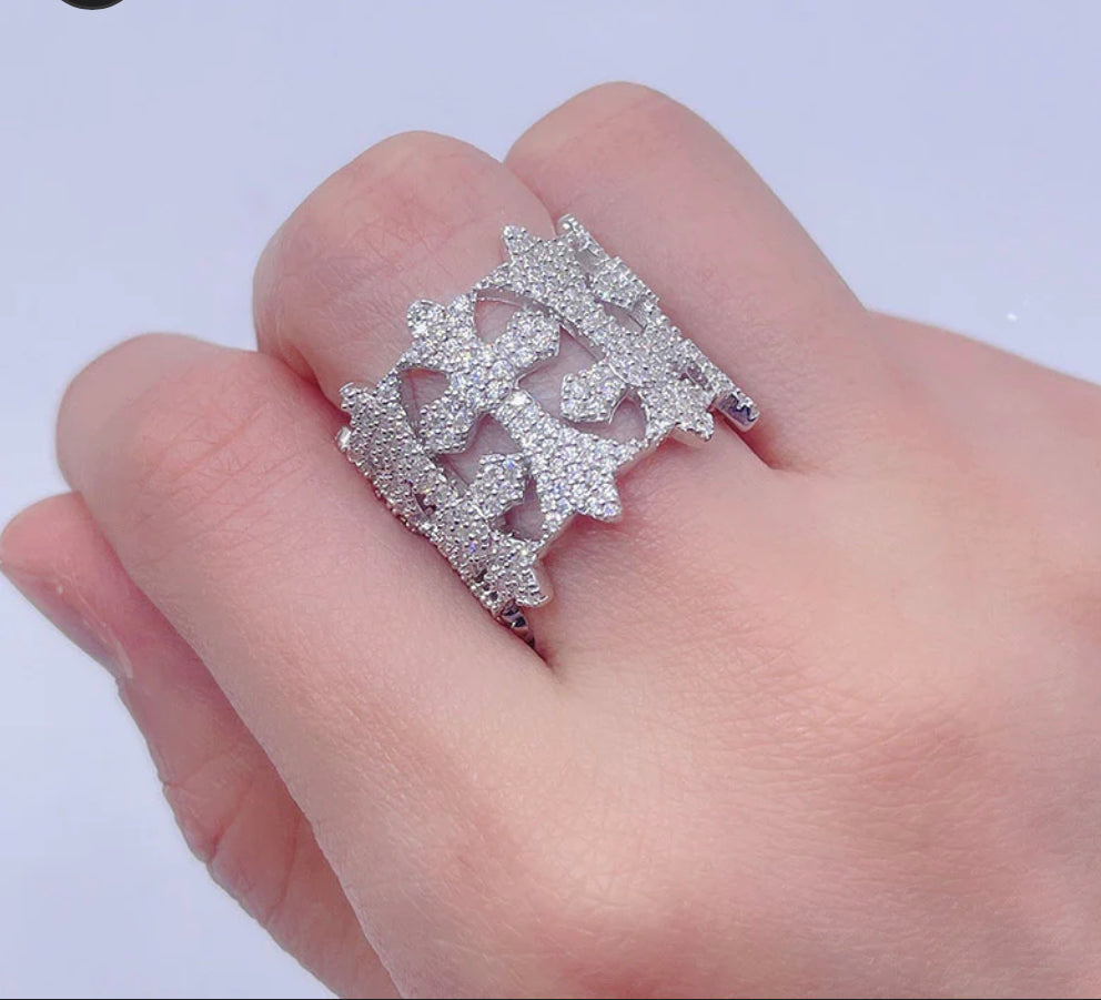 Chrome Heart style Ring
