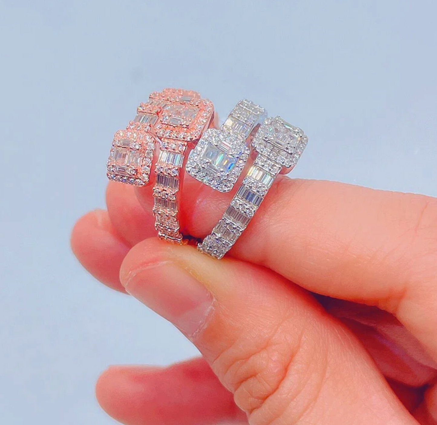 Baguette Cluster ring