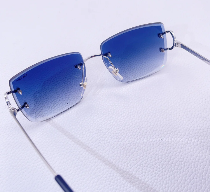 10k Carti Glasses Blue Lens