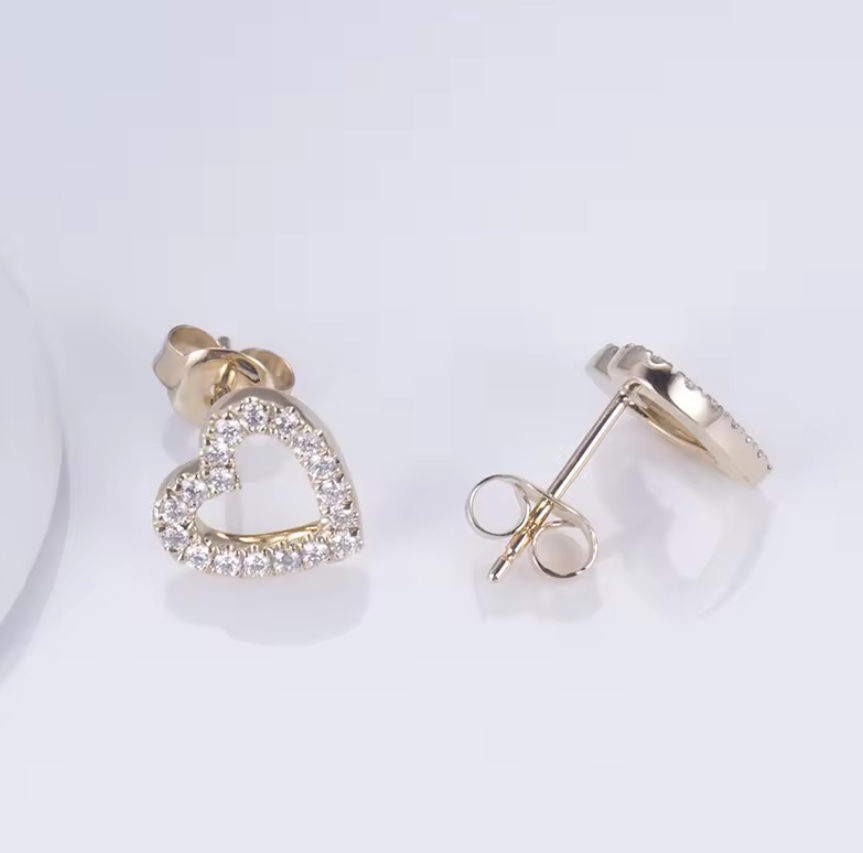 Heart shape Diamond Earrings