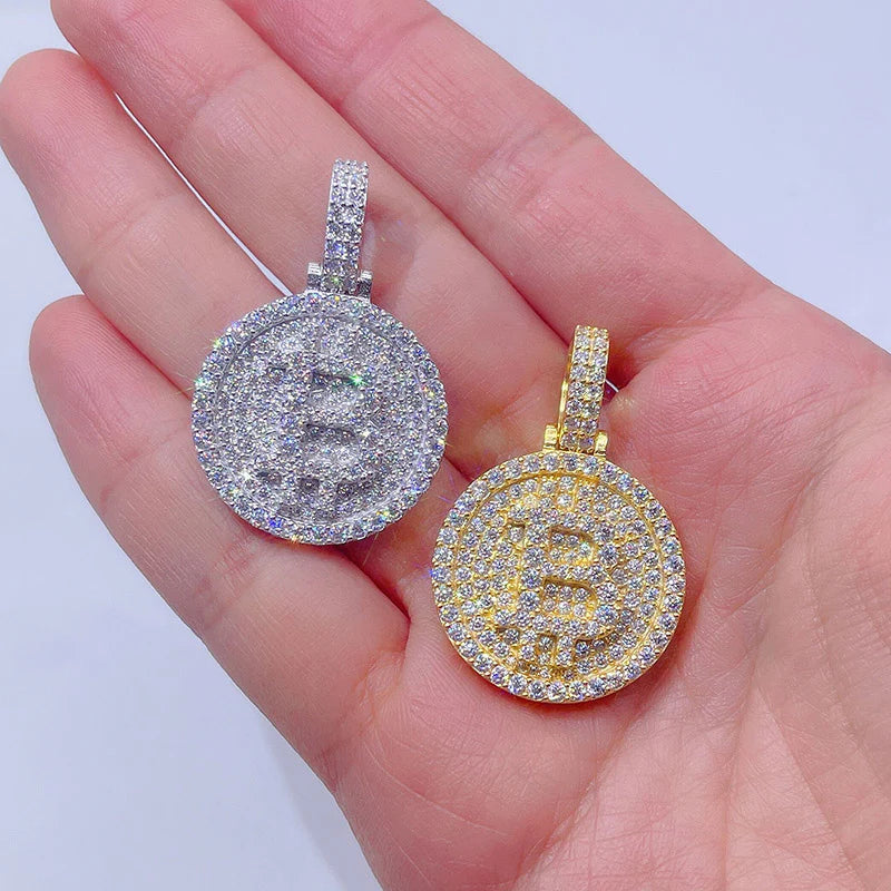Flooded Bitcoin pendant