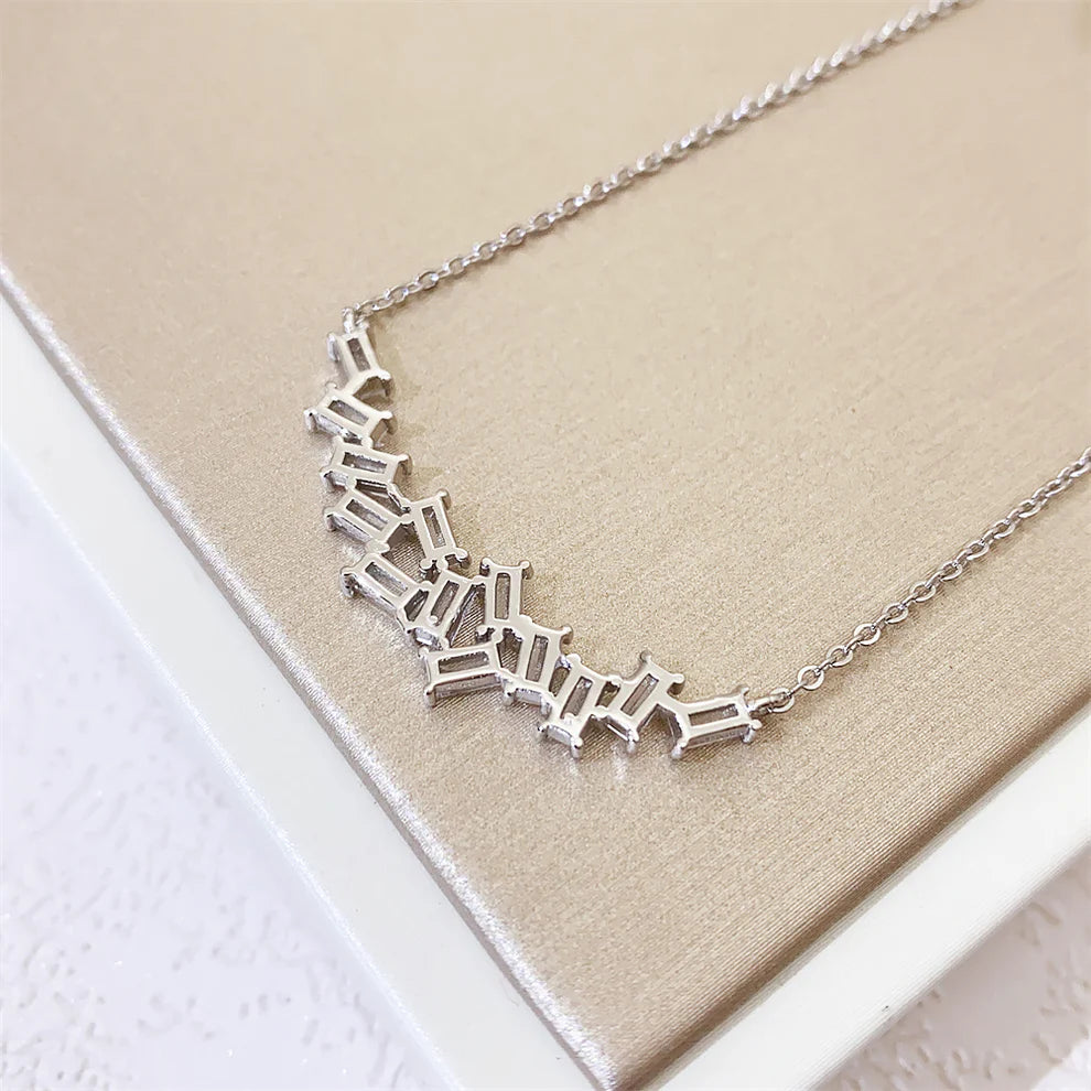 Mixed Baguette necklace ( Adjustable Lengths )