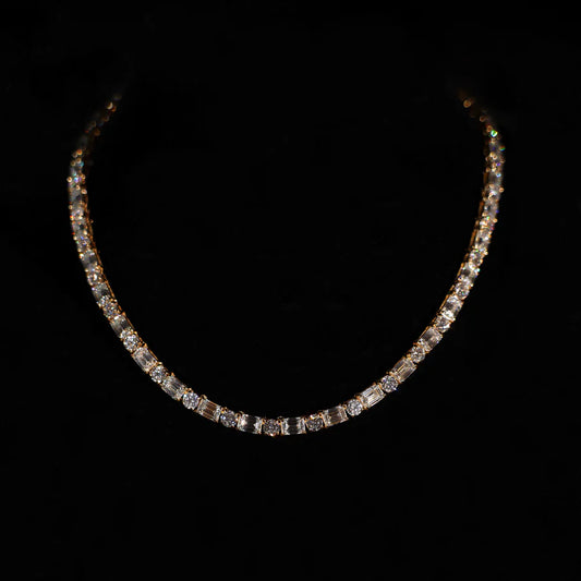 Round and Emerald Cut Tennis chain