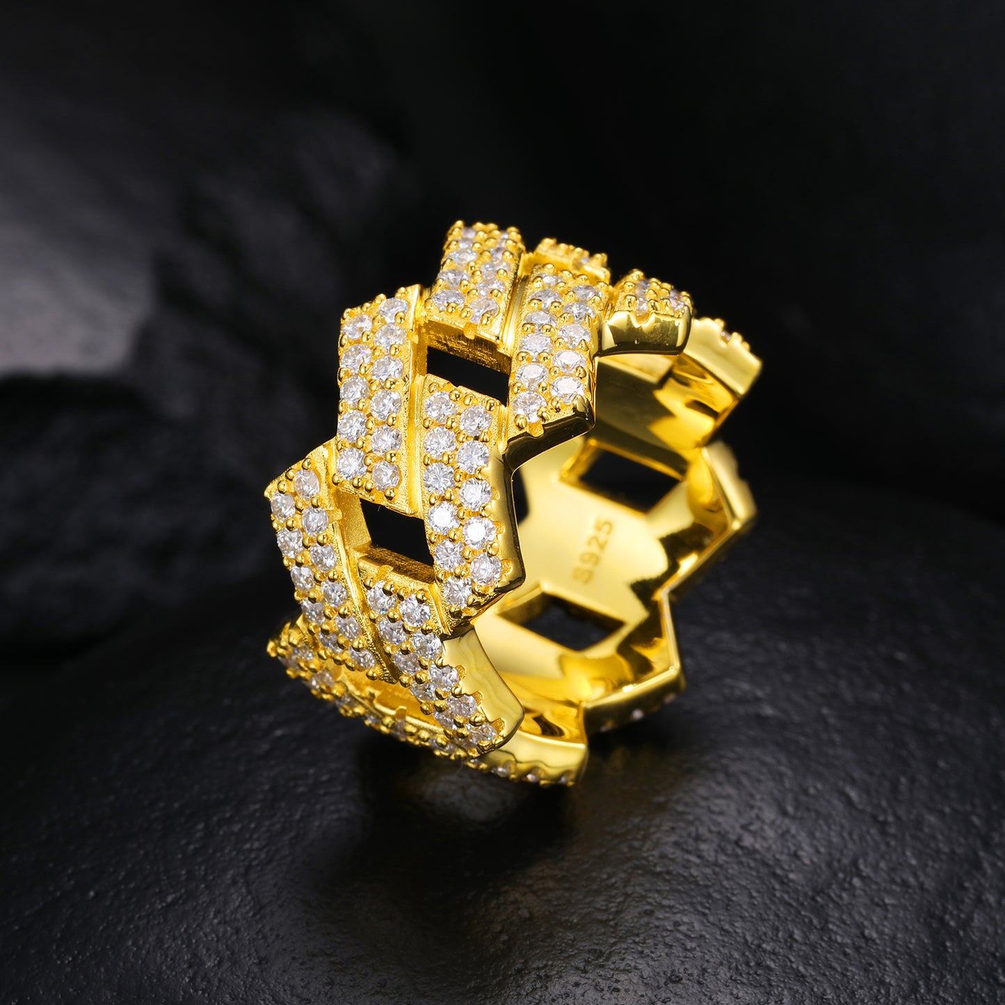 Cuban link ring