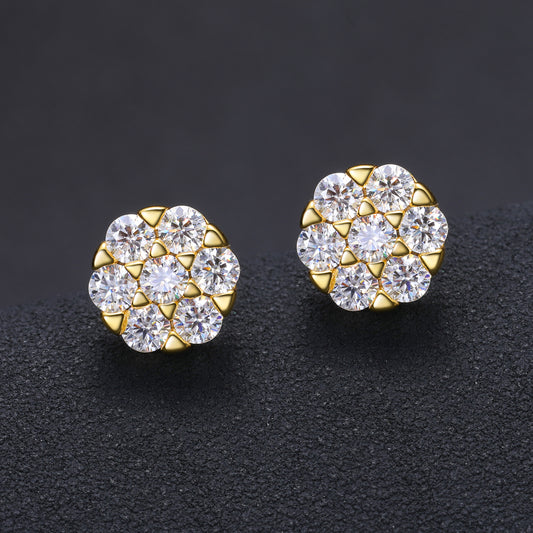 Flower set Earrings 6mm