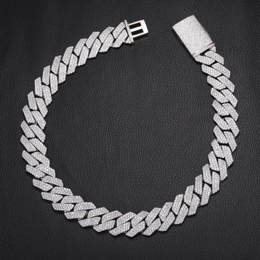 3 Row prong set Cuban link 20mm Big Boy !