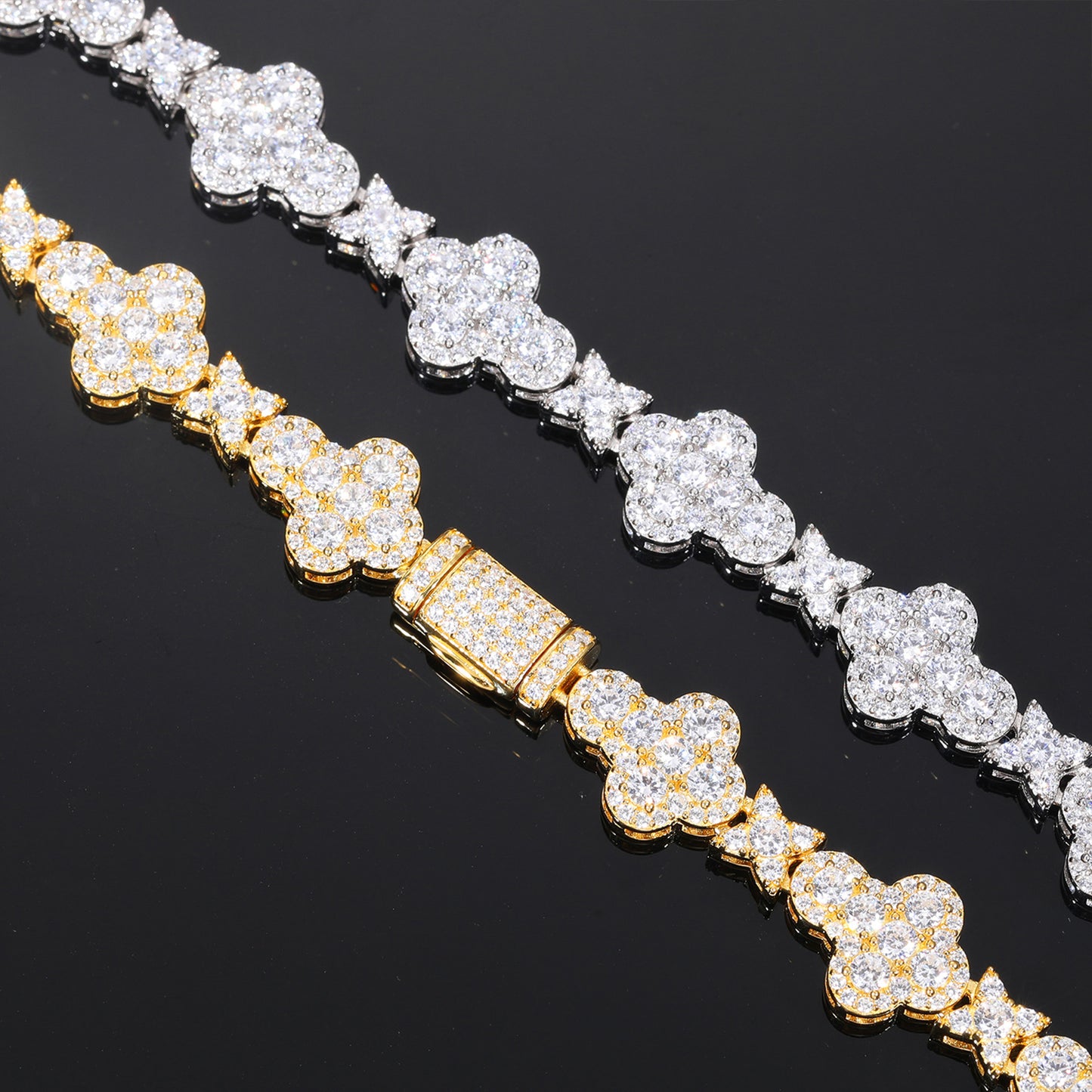 Cross style Tennis Chain/Bracelet 10mm