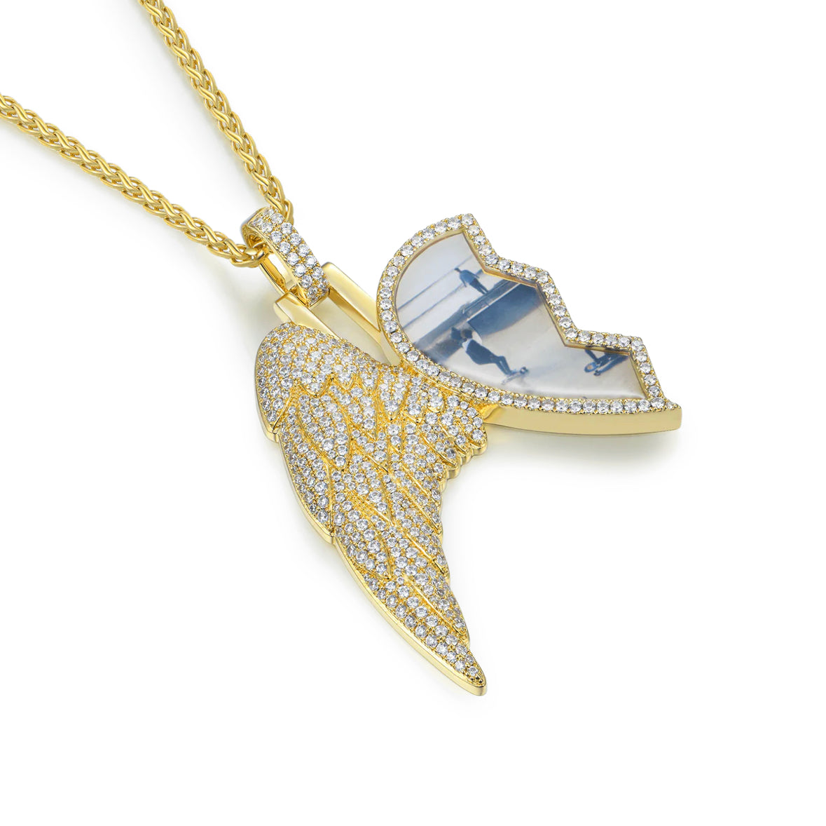 Custom Split Heart memorial Pendant ( For 2 )