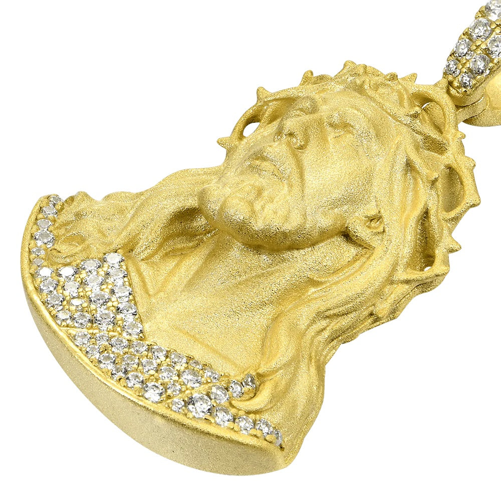 Matte Gold Jesus piece