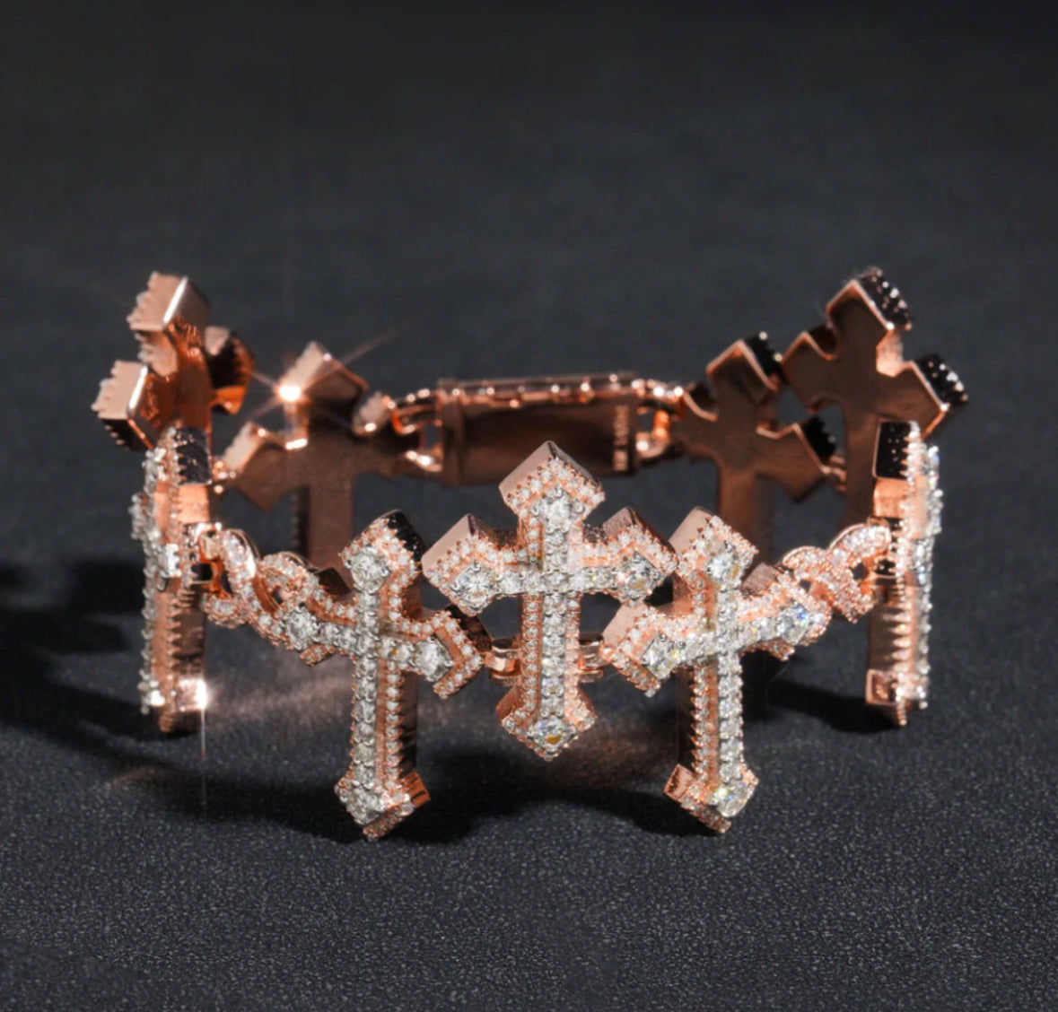Infinity cross bracelet