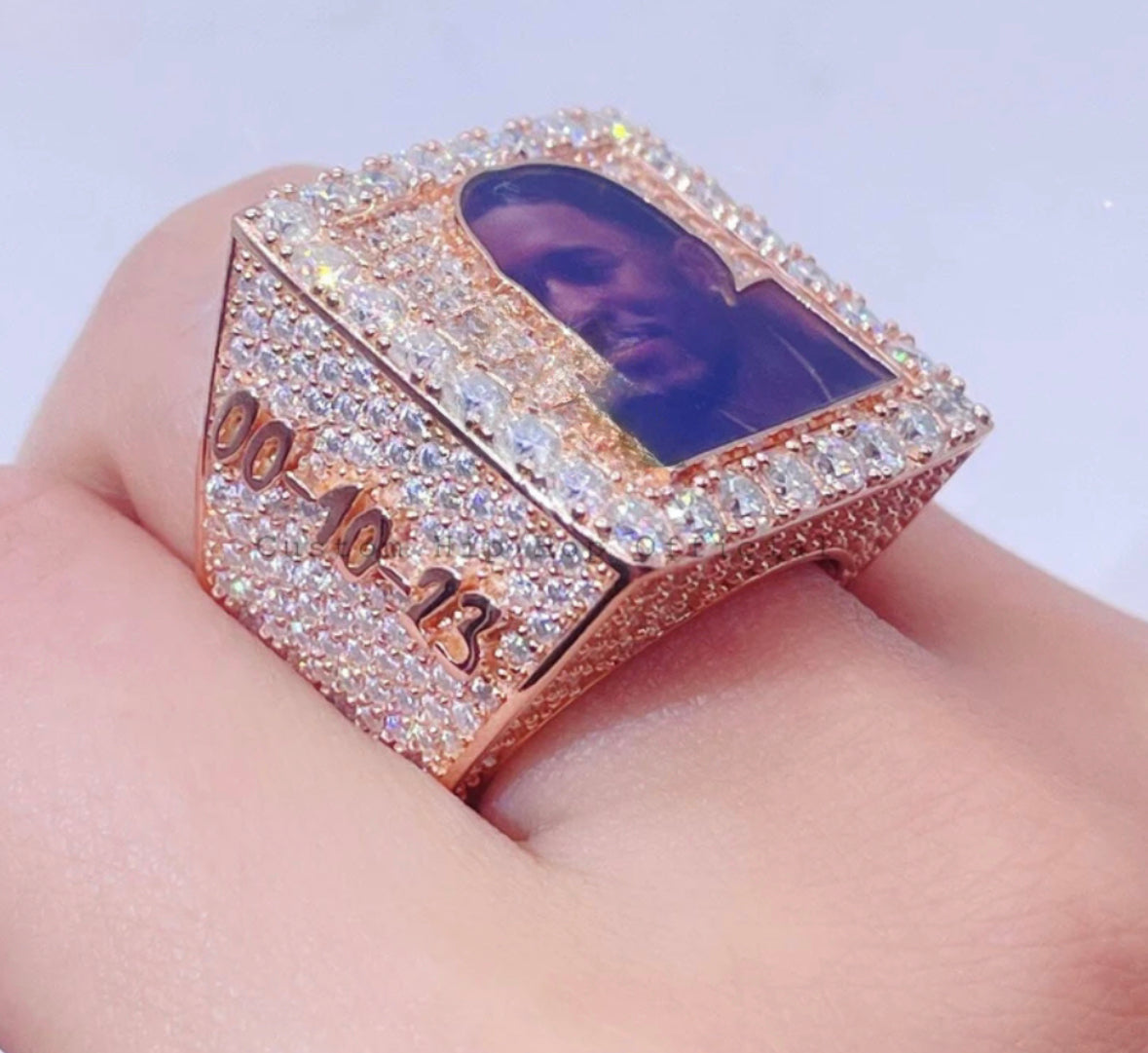 Custom memorial ring