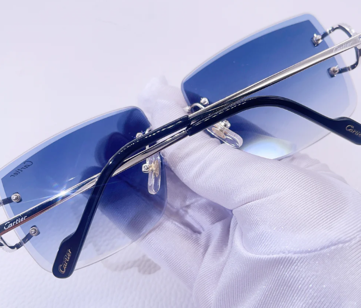 10k Carti Glasses Blue Lens