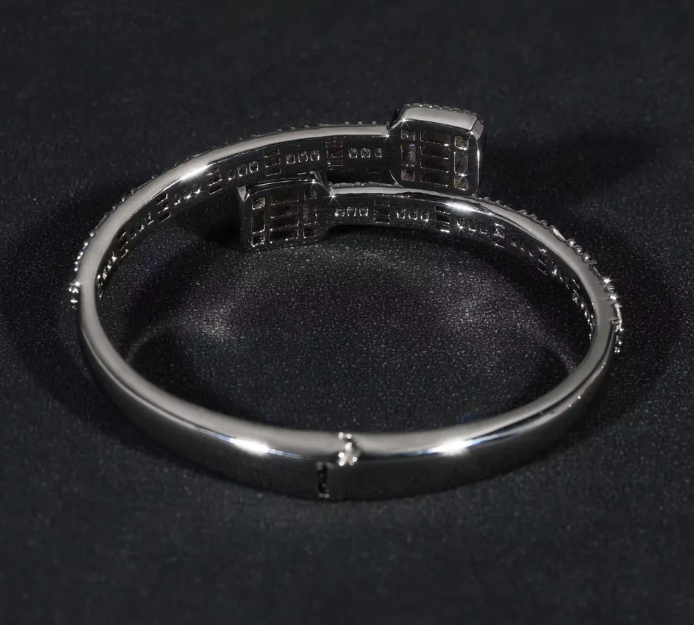 Baguette bangle bracelet