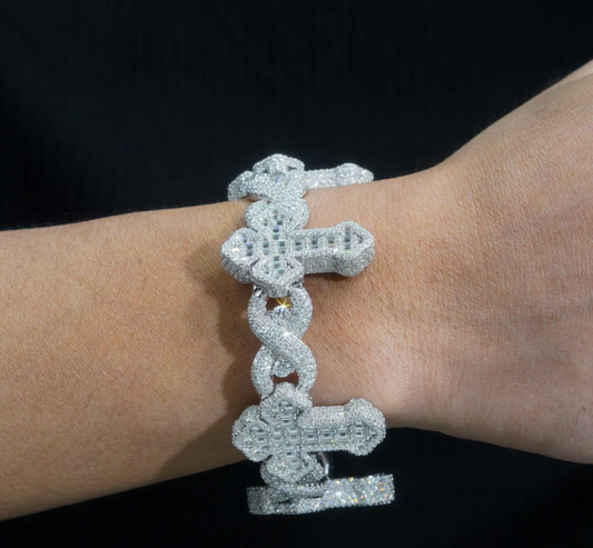 20mm infinity Cross bracelet