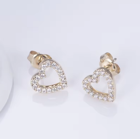 Heart shape Diamond Earrings