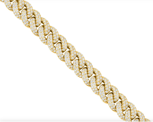 (Custom link) 11mm Pave set Cuban link