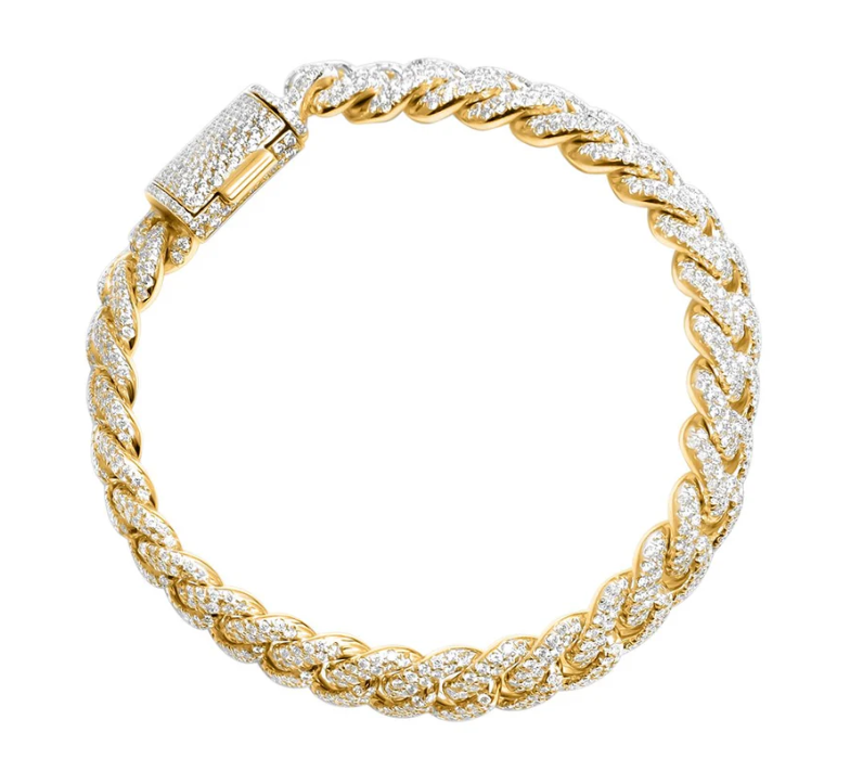(Custom link) 11mm Pave set Cuban link