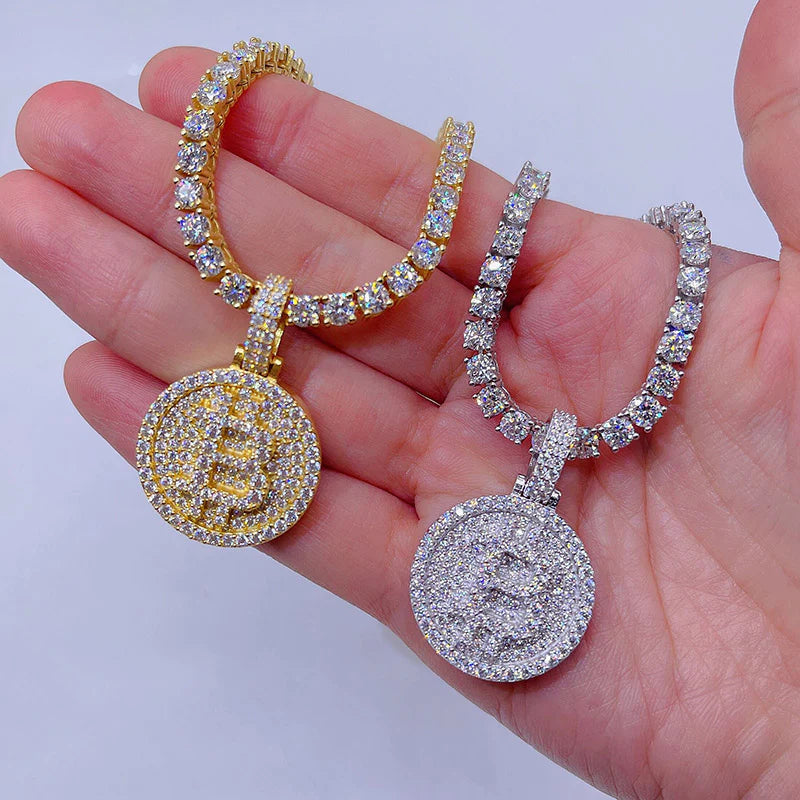 Flooded Bitcoin pendant