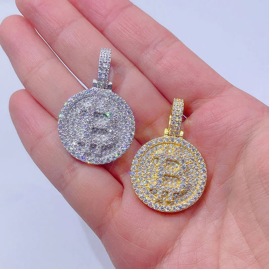 Flooded Bitcoin pendant