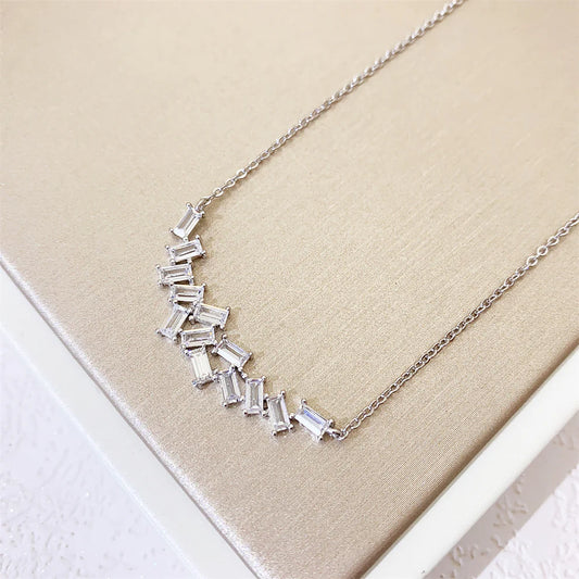 Mixed Baguette necklace ( Adjustable Lengths )